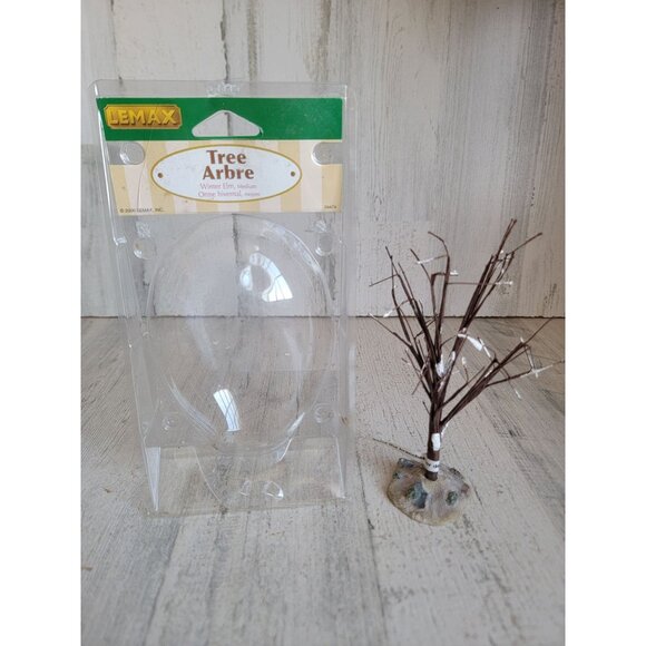 Lemax Tree winter elm snow bare village accessory xmas - Picture 1 of 7